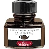 Jacques Herbin 13044T - Un flacon d'encre 30 ml pour stylo-plumes et stylos roller, Lie de thé