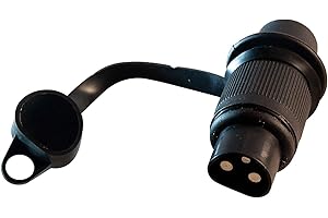 MB-M 900985 Prise mâle pour remorque, 3 broches, DIN 9680, 12-24 V