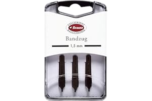 Brause 318015B - Plumes de calligraphie pour porte-plume - Boite de 3 plumes métal Bandzug 1.5 mm - Fabrication Allemande.