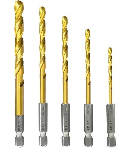JEFE HEX 18-teiliges Bohrer- Und Gewindebohrer-Set Mit T-Griff – HSS, Schwarz-gold, #014 Kapazität