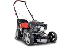 Scheppach MP132-42 Push Compact Petrol Lawnmower | 42 cm Cutting Width | Mulching, Lightweight & Manoeuvrable | 45L Grass Bag | Easy Clean & Storage