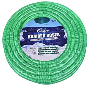 CINAGRO Garden Hose Pipe for Watering Home Garden, Car Washing, Floor Cleaning & Pet Bathing (20 Meters Long, 1/2 inch, Green)