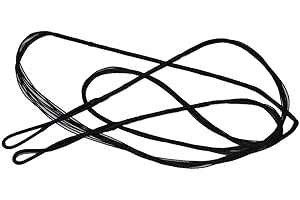 Huntingdoor 44-70 Inches Bowstrings For Recurve Bow and Longbow Handmade Archery Replacement Black String (12 strands)