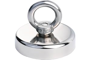 DGDUBRB Strong Magnets, 80 kg + Tensile Force 48 mm Magnetic Fishing Neodymium Magnet, Large Magnets Strong Hold, Strong Magnet for Remover, Shop, Lifting and Pick Up