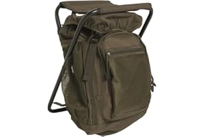 Mil-Tec Zaino con Sgabello Va, Unisex-Adulto, Verde, Taglia Unica