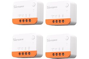 SONOFF ZBMINIL2 ZigBee Trådlös Switch (Ingen Neutral Tråd Krävs), 2 - vägs Smart Switch, Kompatibel med Alexa, Google Home, Home Assistant, 3.0 Gateway Hub Krävs, 6A/1440W 4PCS