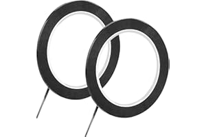 EASYKEENECOM 2 rotoli di nastro adesivo per lavagna bianca, 3 mm x 66 m, nastro autoadesivo per lavagna bianca, perfetto per linee griglia, diagrammi e segni in ufficio, a scuola o a casa