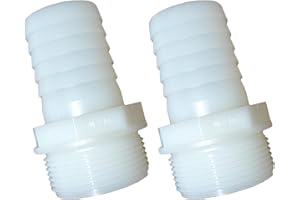 TS-TRADES Doppelpack 2 Stück Schlauchtülle Ø 38 mm x Außengewinde 1 ½ Zoll Pumpenanschluss (PA) für Pool, Garten, Haus etc