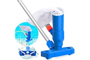 EPESL Poolsauger Staubsauger, Pool Sauger mit Bürste & Laubsack, Bodensauger 5 Stange Abschnitte Tragbarer Home Swimmingpool Teich Mini Jet Vakuum Kopf Reinigung Saug Spa Whirlpool Vakuum