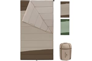 Naturehike YC Sac de Couchage 2 Personnes Sac de Couchage de Couverture 3-4 Saisons pour Adultes Enfants Chaud Lavable Portable Sacs de Couchage en Coton pour Le Camping, Les Voyages