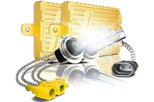 PG TECH LIGHTING PROGEAR TECH PERFORMANCE 55W Heavy Duty Fast Bright H7 8000K AC Digital HID Xenon Conversion Kit for 12V NON-CANBUS Vehicles Headlights Fog-lights (Iceberg)