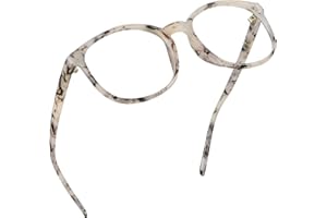 LifeArt Lunette Anti-Lumière Bleue, Anti fatigue, lunette de lecture pour ordinateur, Gaming Lunettes, Gaming Glasses aux hommes femmes, Anti Reflets (Marbre, No Magnification)