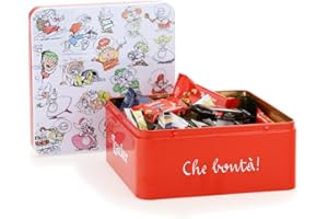 Loacker, Latta Gnometti Best Of, Mix di Bontà Minis in una Confezione Regalo Latta con Snack Monoporzione, Bontà a Base di Cioccolato al Latte, Fondente e Bianco, Idea Regalo, 1 Confezione da 307,5 g