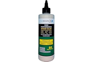 Cyanboard Colla in legno resistente 250 g per legno, resistente all'acqua D3. Colla legno ad alte prestazioni esterno/interno.