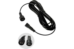 Joysing Christmas Lights Extension Cable 2 pin 3M Fairy Lights Extension Cable, IP65 Waterproof Extension Lead for Icicle Net Curtain G40 String Xmas Light