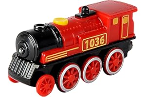 Eichhorn 100001303 - Train, Locomotive électrique, Assortiment - Nouvelle Version améliorée - avec Quatre Roues motrices - Piles incluses