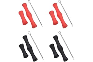 AMYXIYUAN 4Pcs Finger Guard Bow Useful Archery Bowstring Finger Protector Soft Reusable Silicone Archery Finger Protector Bow Archery Finger Guard(Black Red)
