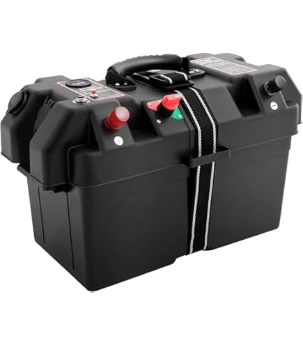 Bac à Batterie Osculati Power Center Deluxe Avec Double Port USB - Indicateur LED De Charge