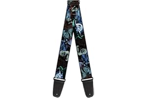 buckle-down tracolla per chitarra 34-60" Nightmare Before Christmas Jack, Oogie Boogie, Santa Scene