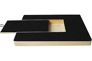 HUNDREDWEAT Nagelkratzbrett für Hundes Kratzbrett Hunde Mit Leckerli Box Kratzbrett aus Holz Comfortable Dog Scratch Pad Hundekratzunterlage Nägel für Die Nagelpflege Kleiner und Mittelgroßer Hunde Welpen