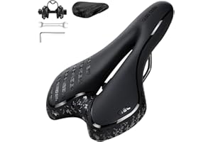 Sillín de Bici de Gel, JOLY FANG Sillín de Bicicleta Montaña Cómodo, Asiento de Bicicleta Hueco y ergonómico, para Bicicletas de MTB/Carreras