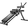 ULTIMAX Sit Up Bench, Incline Decline Bench with Resistance Bands Workout Full Body for Home Gym, Abdominal Exercise Equipment, Suitable Men and Women, Black