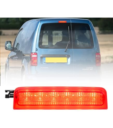 Feu Stop LED XUKEY Pour VW Caddy III 2004-2013 - Référence 2K0945087C, Lumière Jaune