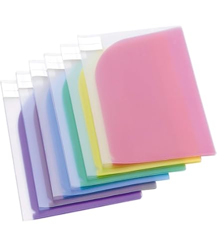 Esselte 17325 Mappen Mit 2 Taschen - 5 Stück Transparente A4 Ordner