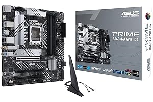 ASUS Prime B660M-A WiFi D4 LGA 1700 (Intel 12a generazione) mATX Scheda madre (PCIe 4.0, Intel Wi-Fi 6, slot DDR4, 2xM.2, 1 GB LAN, DP, 2 x HDMI, USB posteriore 3.2 Gen 2, USB anteriore 3.2 Gen 1