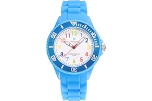 Alienwork Kids Reloj de Aprendizaje Infantil Niño Niña Tiempo de Aprender Impermeable 5 ATM