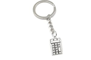 Onwomania - "Taschenrechner Rechner Schlüsselanhänger - Metall Glücksbringer z.B. für den besten Freund, die Beste Freundin, Mama - Für Männer, Frauen & Kinder