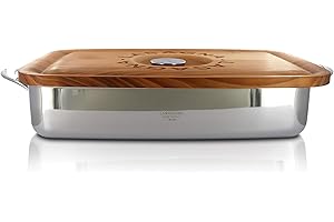 Cannavacciuolo Lasagnera by Lagostina, acciao inox 18/10, 22 x 35 x 8,5 cm, profondità: circa 6 cm