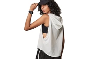 Hanyomo Donna Fitness Top smanicati Maglia Felpa Sport Hoodies Corsa Magliette Allenamento Cime