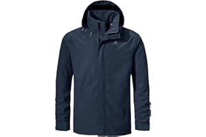 Schöffel Herren Jacket Gmund M, wind- und wasserdichte Regenjacke, atmungsaktive Outdoor Jacke, Wanderjacke mit verstaubarer Kapuze