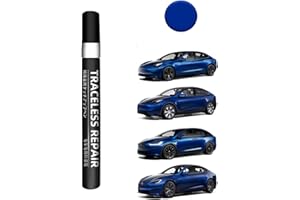 TOPABYTE Stylo de Retouche de Peinture pour Tesla Model Y X S 3 Highland Kit de Réparation de Peinture de Carrosserie Effaçant les Rayures pour les Propriétaires (Deep Blue Metallic)-PPSB