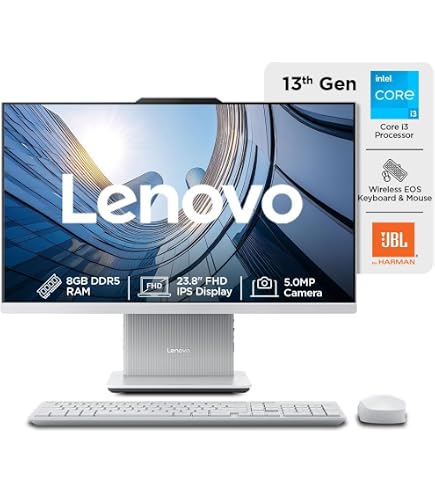 Lenovo IdeaCentre A340 23.8-inch Full HD IPS All-in-One Desktop