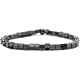 Hematit Doğal Taş Bileklik Geometrik Kesim Minimal Unisex Erkek Kadın Bileklik
