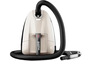 Nilfisk Aspiradora Elite para Suelos y Alfombras - Aspirador de Trineo Anti-Alérgenos con Filtro HEPA, Elimina Ácaros y Pelos de Mascotas - Champagne (CHCO14P10A1)