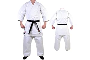 MAR INTERNATIONAL MAR | Karate Gi Uniform for Kids & Adults Sparring Training & Competition Japanese Cut 14oz Heavyweight Canvas Fabric Traditional Kata Suit Reinforced Stitching & Drawstring Trousers (130cm-200cm)