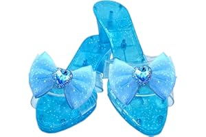 WEZALGET Scarpe Tacco Bambina, Scarpe da Principessa con Fiocco, Giocattoli per Giochi di Ruolo, Sandali in Gelatina per attività di Gioco di Ruolo Come Spettacoli Teatrali O Eventi Cosplay