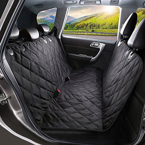 Pet Seat Cover, Dog Car Seat Covers with Nonslip Backing, Waterproof Scratch Proof Hammock Convertible, Machine Washable Backseat Cover for Cars Trucks and SUVs