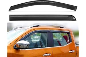 ‎TUNEZ TUNEZ® Regenschutz Fenster Türvisier Wetterschutz Auto kompatibel mit Navara NP300 D23 STX Baujahr 2015 2016 2017 2018 2019 DX RX ST ST-X SL Visia Acenta + N-Connecc ta tekna
