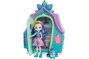 Enchantimals Patter Peacock con Casita de campo, muñeca pavo real con mascota, casa de juguete y accesorios (Mattel GYN61)