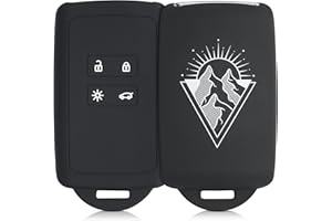 kwmobile Custodia Compatibile con Renault con 4 tasti Smart Key (solo Keyless Go) - Cover Chiavi Auto Protezione Copri Telecomando - Copri Chiave Silicone Tramonto Minimal