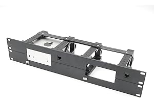 THINGSINRACK ThingsNrack - Supporto a rack per 2 pezzi Apple Mac Mini M4 con telecomando on/off e 2 keystone Ethernet RJ45 (2 x Mac Mini M4)