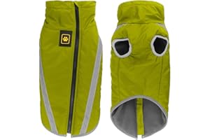 Idepet Abrigo Impermeable para Perros Chaqueta cálida de Invierno,Ropa para Mascotas a Prueba Viento Chaqueta para Perros Traje para Perros pequeños medianos Grandes con Orificio para el arnés XL-6XL