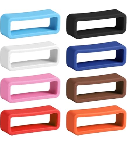 10 Stück Silikon Uhrenarmband-Halter Für 20 Mm Bänder – 5 Farben, Rutschfest