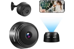 HYCLAM Mini caméra espion HD 1080p sans fil avec vision nocturne et détecteur de mouvement - Pour voiture, maison, bureau