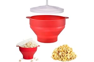SOGHO Popcorn Maker, popcorn, forno a microonde, popcorn con coperchio, per feste, dormitori, casa, cucina