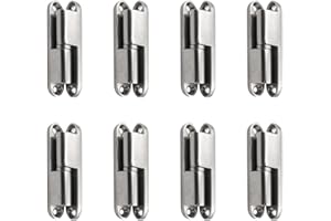 Vasemele 8 Pièces Paumelle Rénovation Charnière à Visser pour Portes Chambre